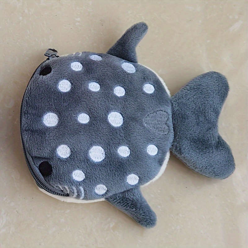 Cute Whale Big Mouth Coin Purse Plush Whale Purse Small - Temu Australia