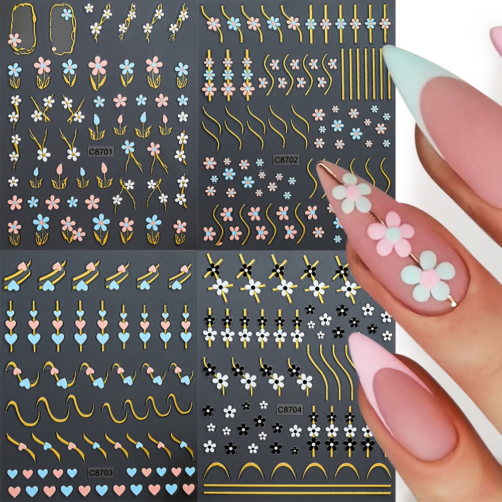 

4pcs & Art - 3d , -adhesive Decals For Diy Use, For 's Day , Women And