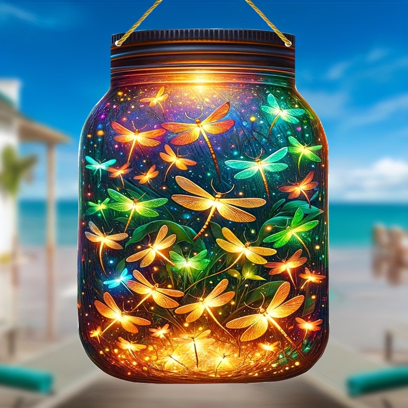 

1pc, Firefly Sun Catcher, Beautiful Acrylic, (7.1 "x4.9") Perfect Gift Fidea, Eye-catching Decor, Suitable For Home And Room Windows, Walls And