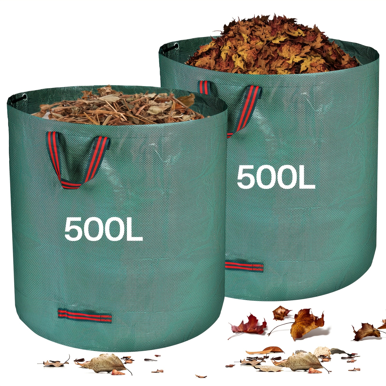 Heavy-duty Garden Waste Bags, 2 X Garden Bags With Handles, Foldable And Made Of Extremely Polypropylene (pp)