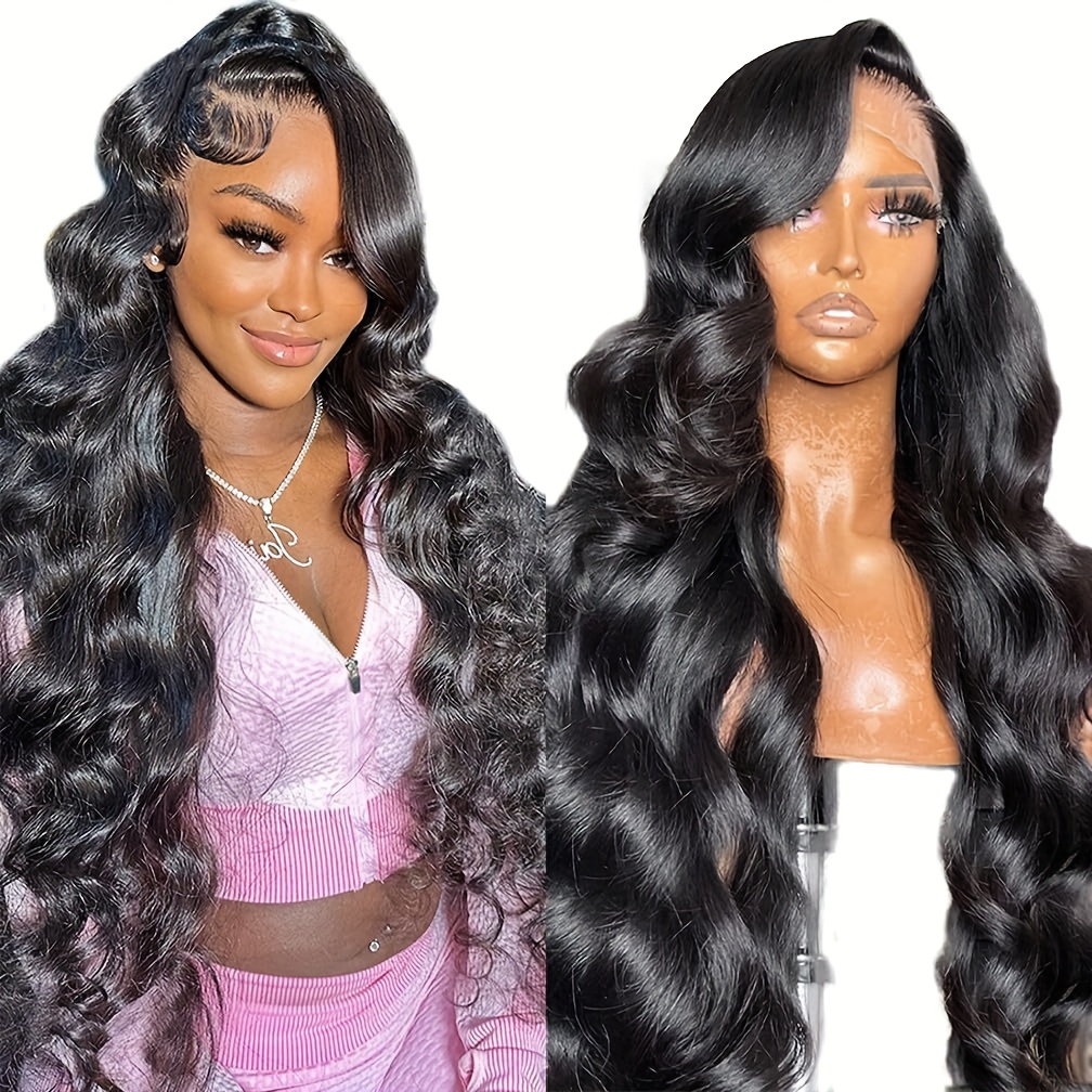 16 24 28 32 inch curly wave lace front wig 13x4 inch front  display picture 1