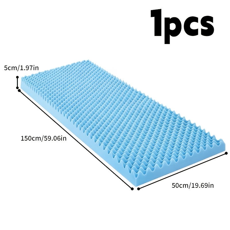TEMU 1pc Blue Sponge Padsofa Replacement Cushion, Fixes Sagging & Indentationhigh , Anti-collapsefits Sofas, Dining Chairs