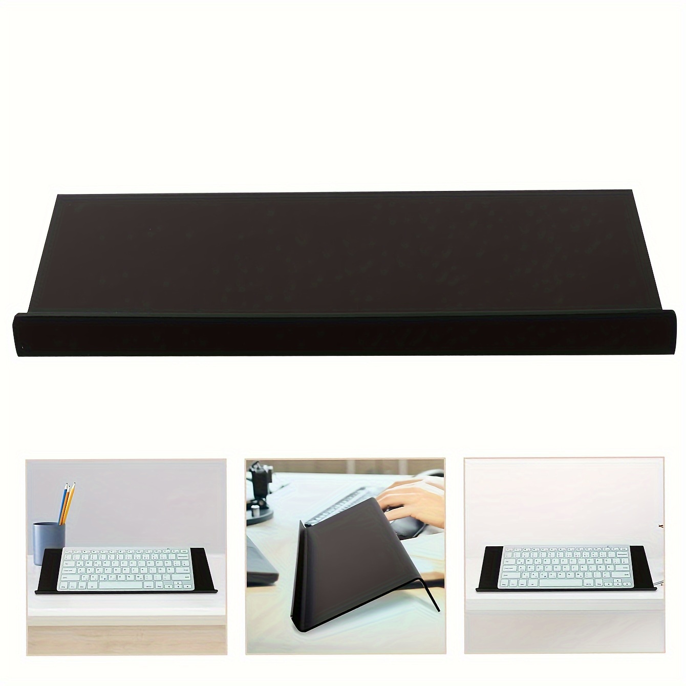 TEMU Acrylic Keyboard Stand, Heavy-duty Portable Computer Keyboard Support, High Desk Top Keyboard Holder