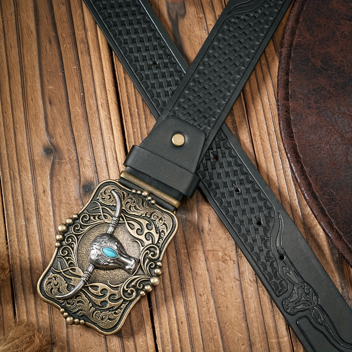 Cow Themed Unisex Belt with Buckle and Body Strap