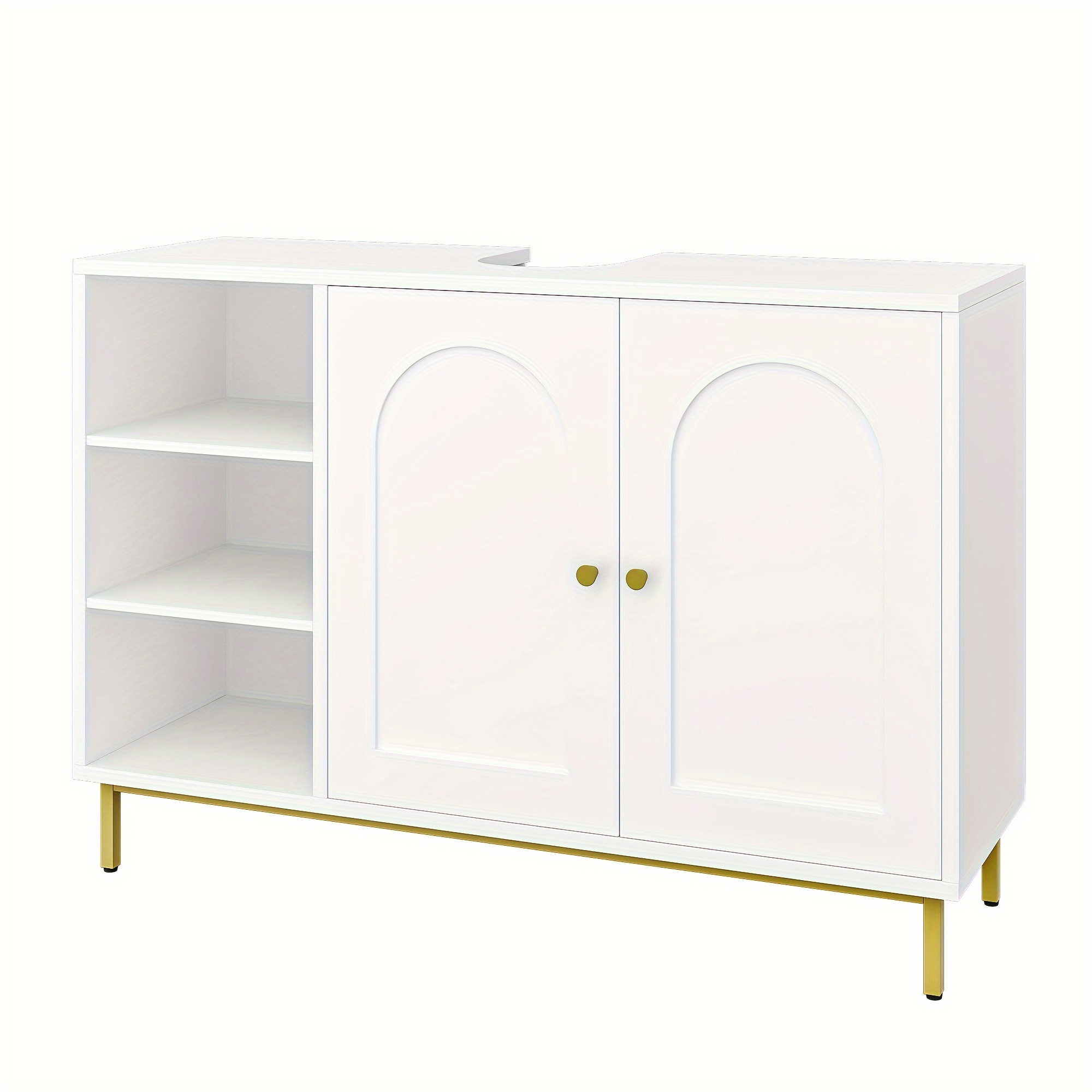 Washbasin Base Cabinet, Vanity Unit, Bathroom Cabinet With 2 Doors, Adjustable Shelf, Lots Of Storage Space, , 30 X 90 Cm