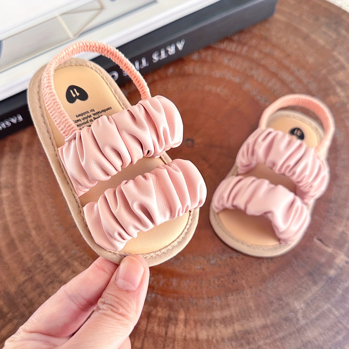 Baby / Toddler Ruched Pink Prewalker Shoes