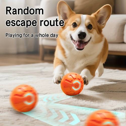 interactive electric jumping ball dog toy durable and safe for small to medium breed dogs keep your pet entertained and prevent destructive chewing