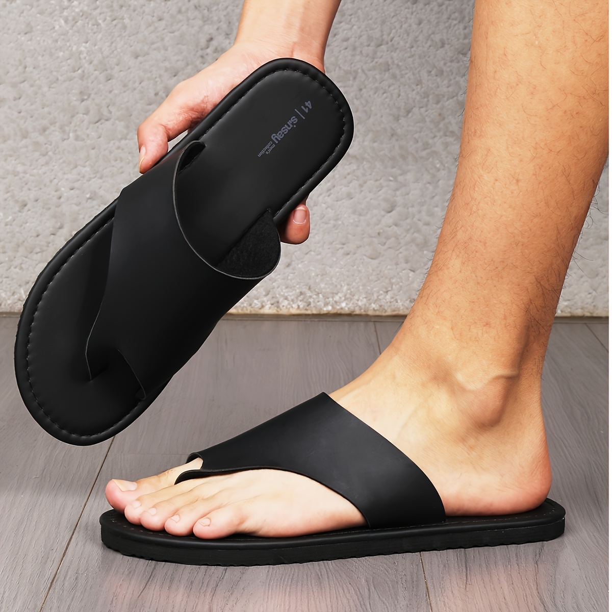 TEMU Nuevas sandalias de exterior, zapatillas versátiles, parte superior, estilo