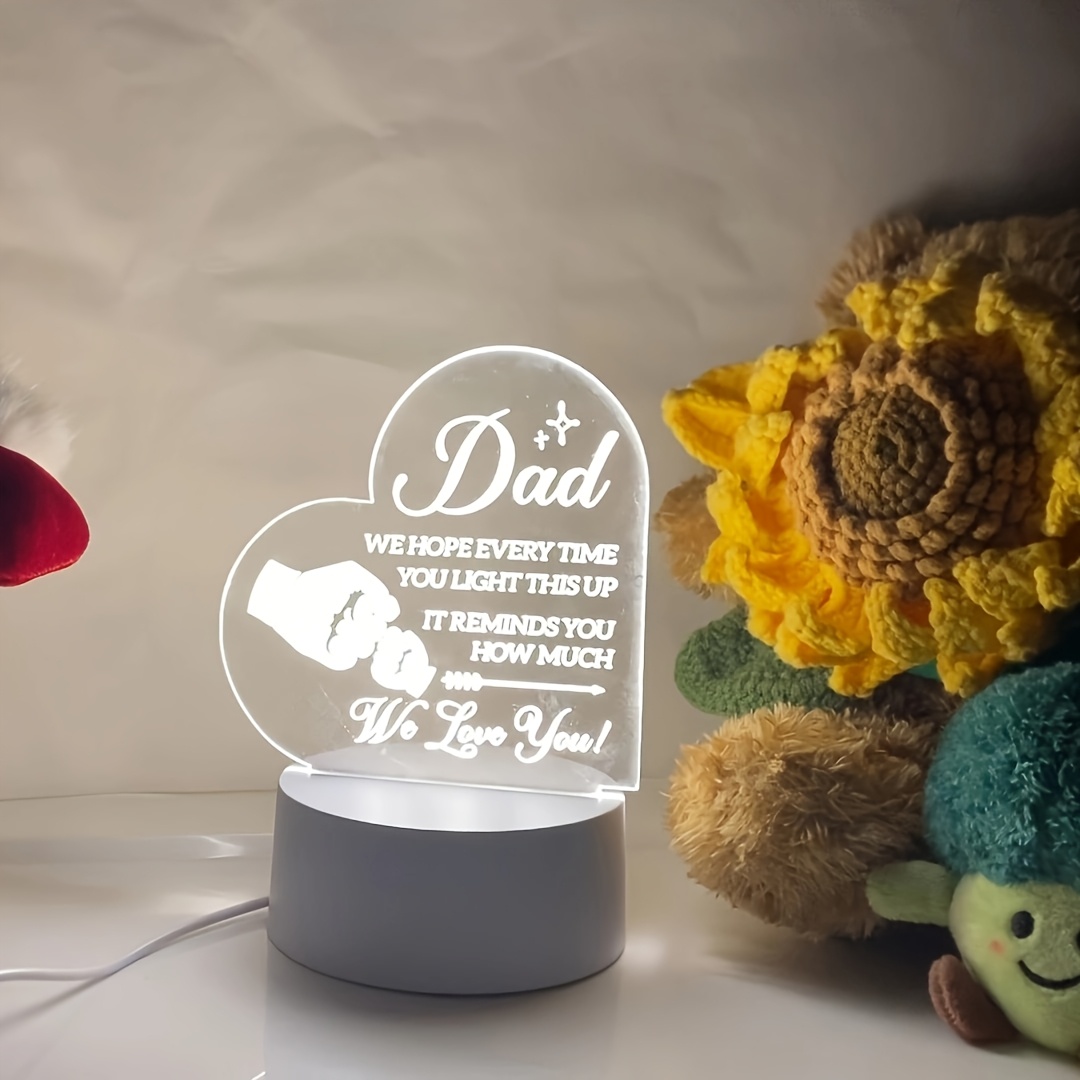 Unique Acrylic Night Light - Dad Gift