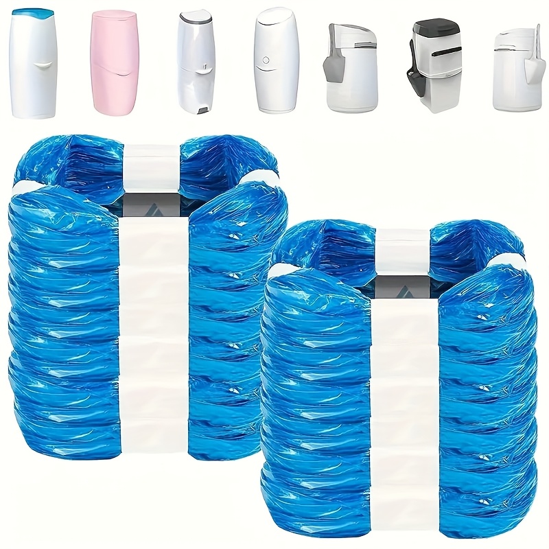 8 pack diaper pail   odor resistant diaper pail   recyclable leak proof liner one year supply recyclable leak proof liner foldable disposable polyethylene odor resistant diaper pail   box not included
