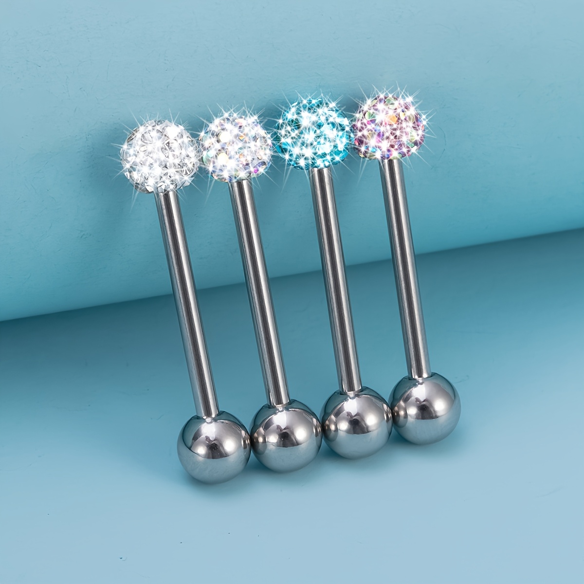 tongue piercing jewelry sold on Temu United States