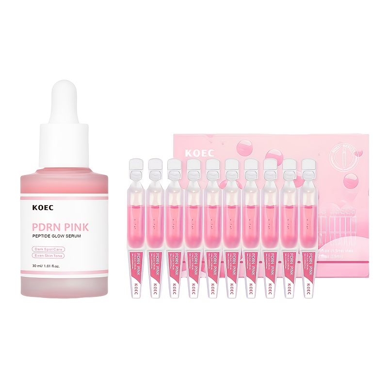salmon   moisture & light beige plumping set: salmon dna   pink peptide serum (30ml/1.01fl.oz) and salmon dna     day serum (1.5ml*10) | hydrating & moisturizing & firming,   light beige 0