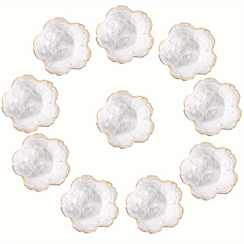 TEMU 10pcs Of Cherry Plates, Used For Snack Dishes, Snacks, Dessert Dim Sum, Fruit Plates, Jam, Novelty Tableware, Kitchen Accessories, Seasoning