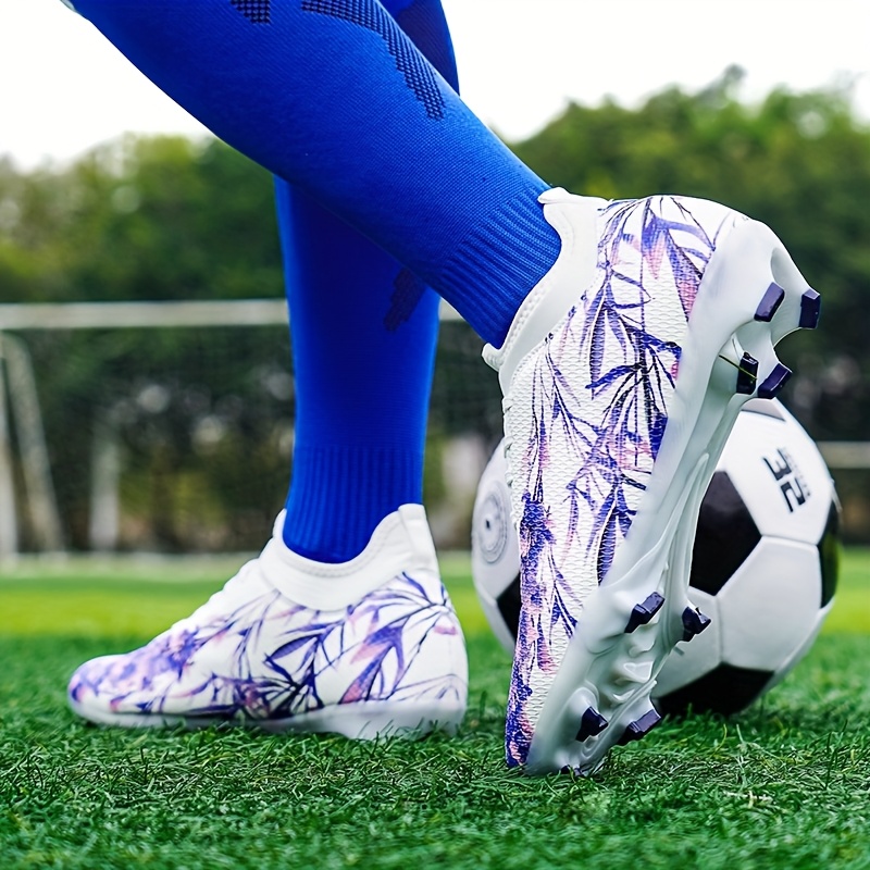 *'s Wo*'s Football Cleats -like TPU Shoe with AG Studs Lace-Up  Training Match Soccer Shoes Lightweight, Durable Grip