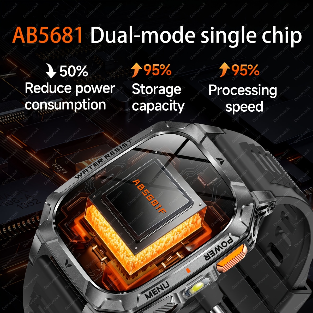 Smartwatch voor heren 2026, 2,01-inch HD-scherm, 1400mAh batterij met grote capaciteit, 120 dagen lange stand-bytijd, buitensporthorloge, draadloos bellen, LED-zaklamp, 200+ wijzerplaatontwerpen, stemassistent, herenhorloge, 120+ sportmodi, horloge voor fitnesstracking, kerst-, halloween-
