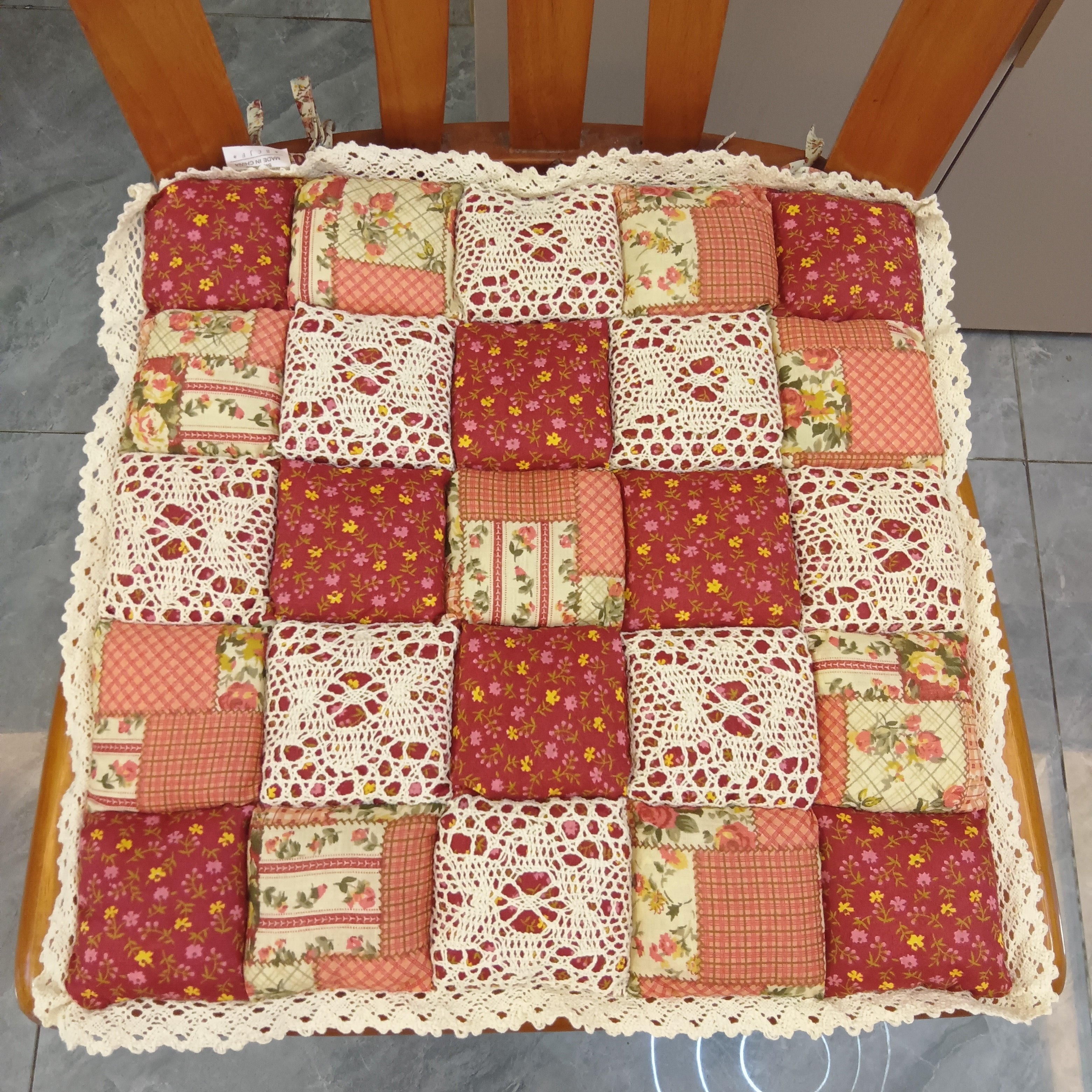 Image of 1pc Cotton Chair Cushion, Dining Table And Chair Cushion, Cushion, Household Rug, Office Mat, Non Slip Cotton Cushion, Back Non Slip Mat, Pad