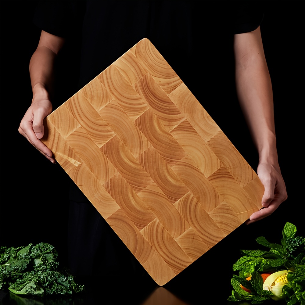 

Premium Rubberwood Cutting Board - Medium , For Meat, Vegetables & Fruits - Lightweight Kitchen & Dining Essential