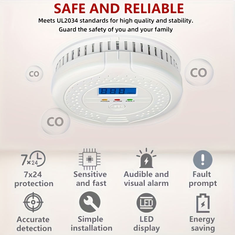 portable air quality monitor for   detection battery powered battery not included    