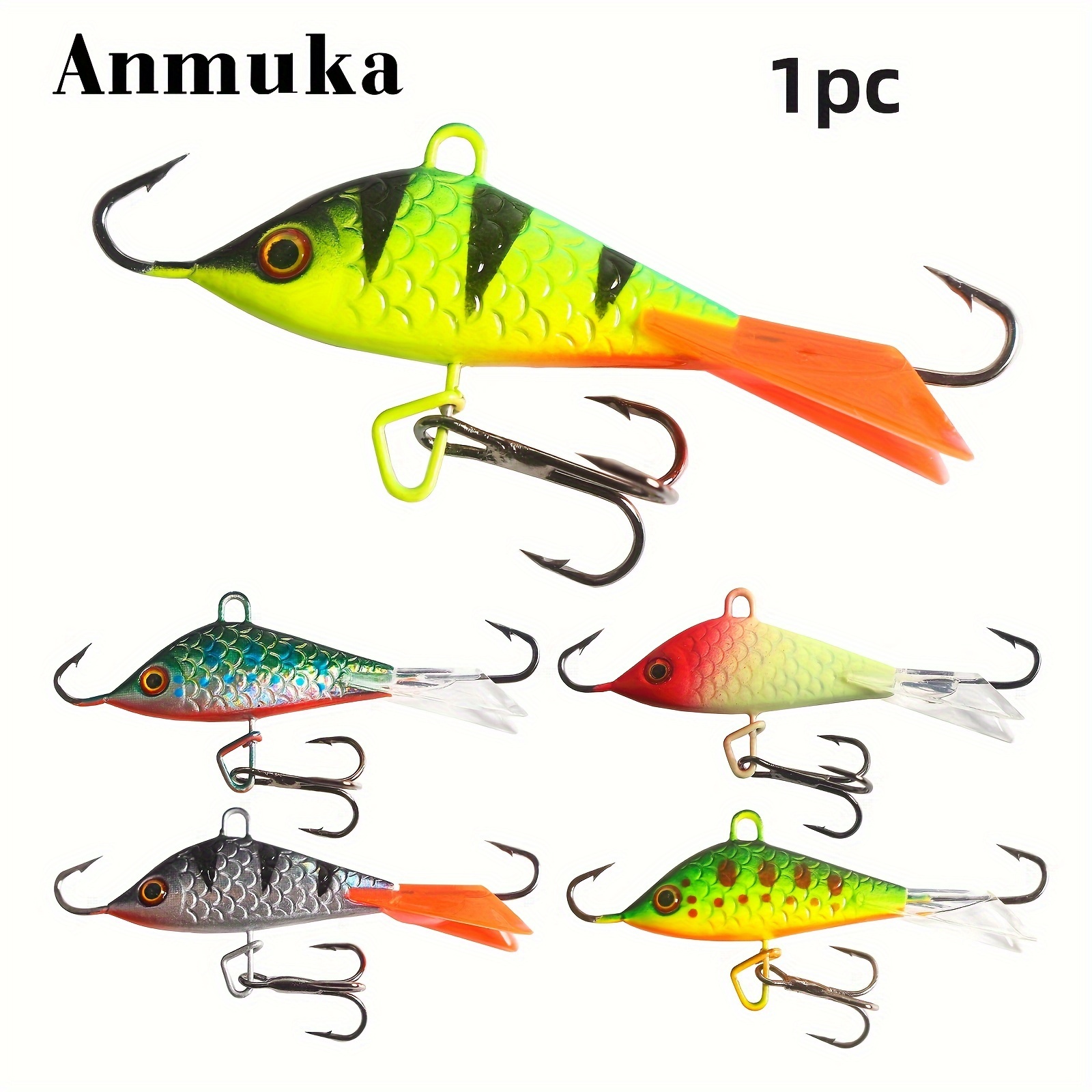 Ice Fishing Jigs Ice Fishing Lures Ice Fishing Gear Ice - Temu