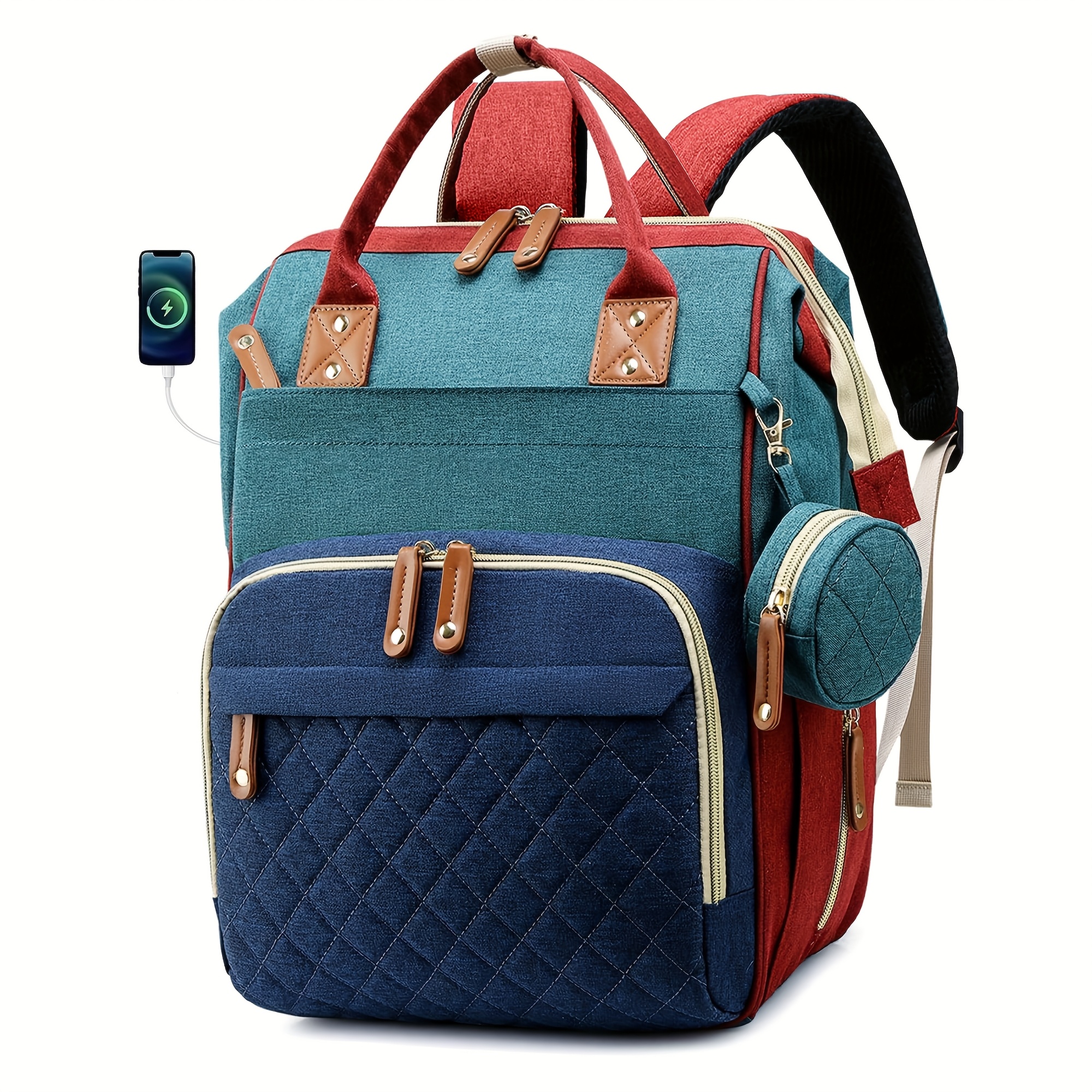large capacity womens diaper bag backpack with insulated pocket multi functional nylon mommy maternity nappy bag for     organizer diapers storage mommy essentials diaper bag