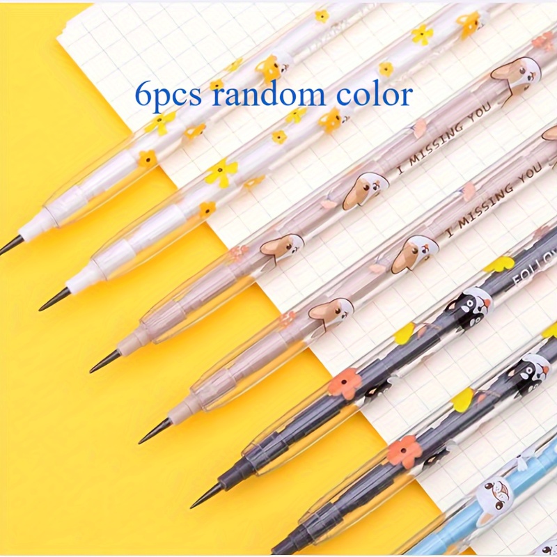 3/6 Interesting Detachable Creative Pencils And Erasers, Random Colors For Daily Writing Pencil Stationery