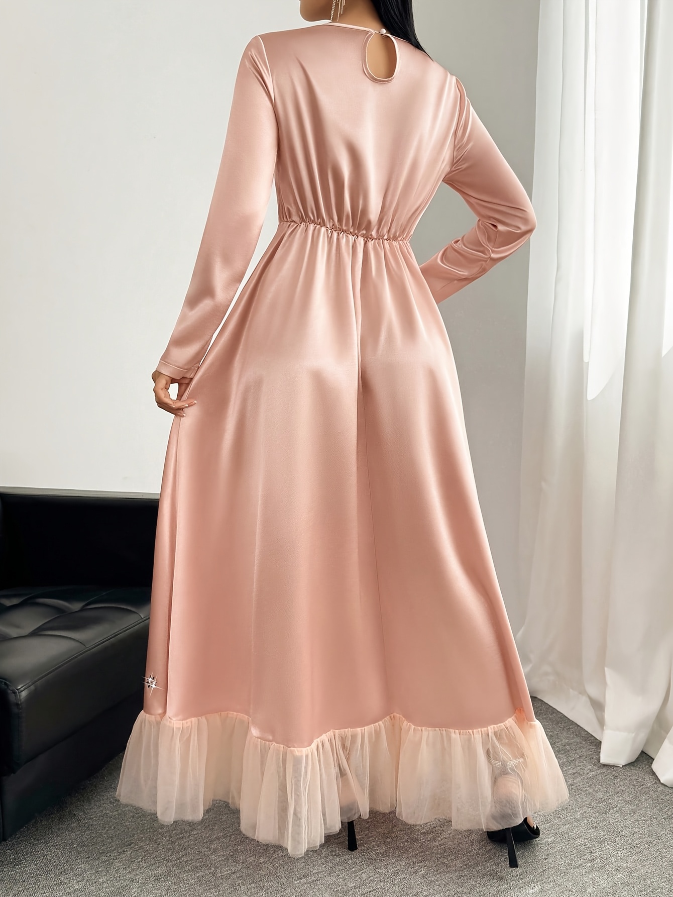 strapless open back dress RHINESTONE RUCHED PLUS SIZE MIDI DRESS – Thick