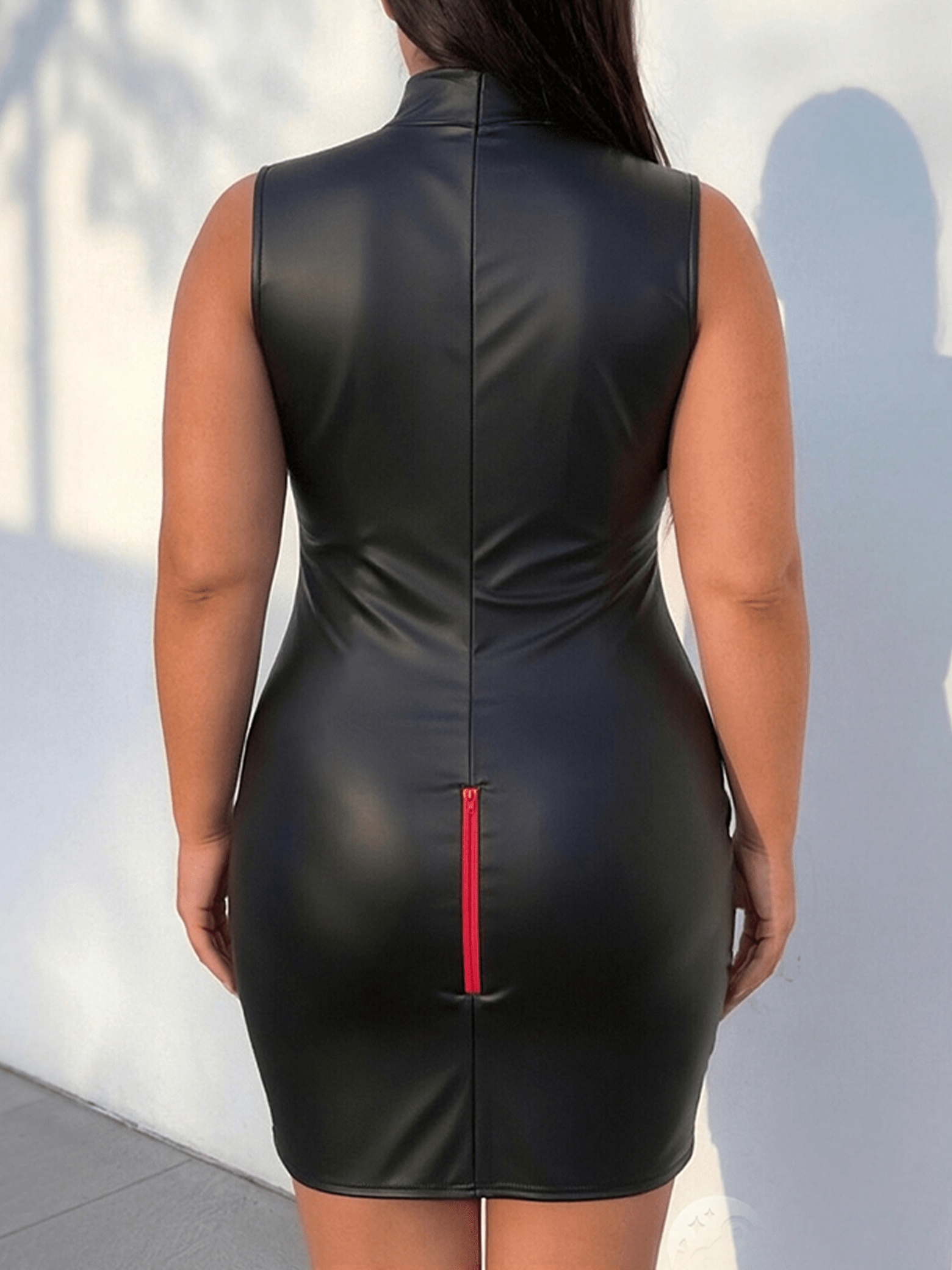 plus size leather bodycon dress plus size plus size faux mini Casual dresses Featuring our