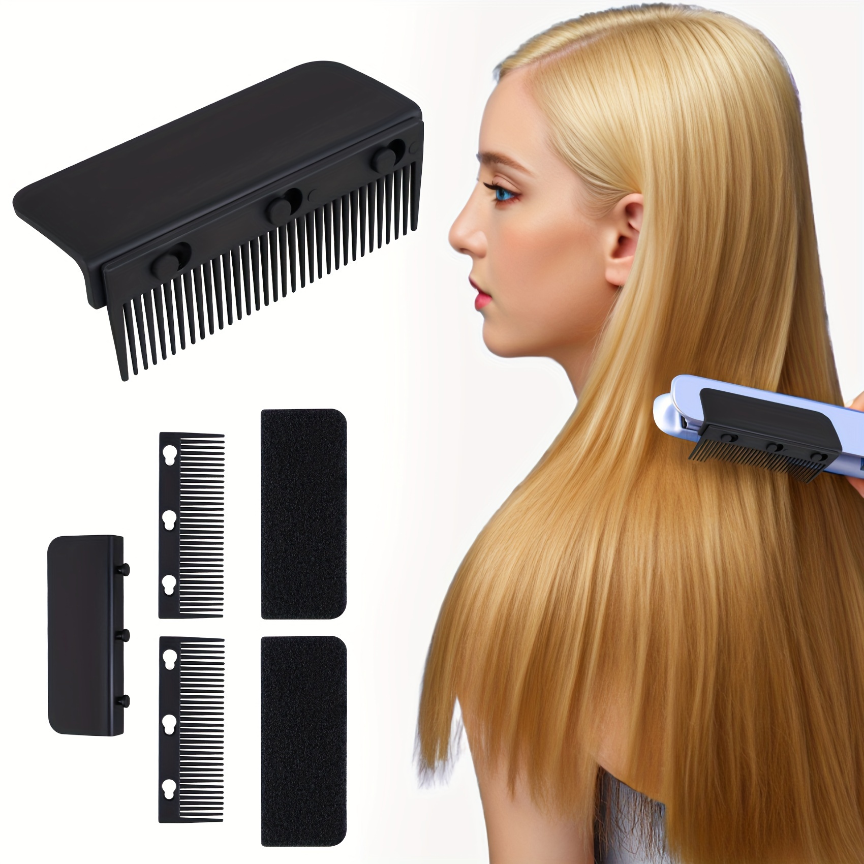 

5pcs Professional Hair Styling Set: Combs With Clips, Ideal For & Salon-quality Looks At Home, Barber, Accessories