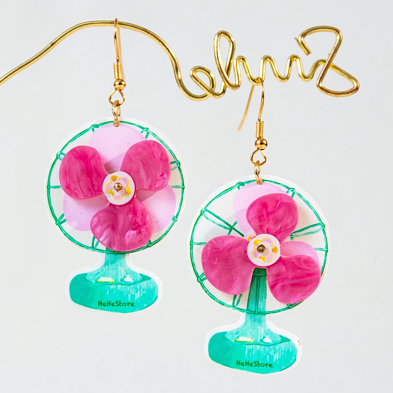 Women's Funny Cute Statement Acrylic Drop Dangle Earrings