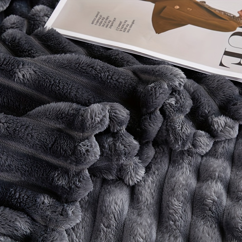   double sided   rabbit fur blanket for air conditioning details 9