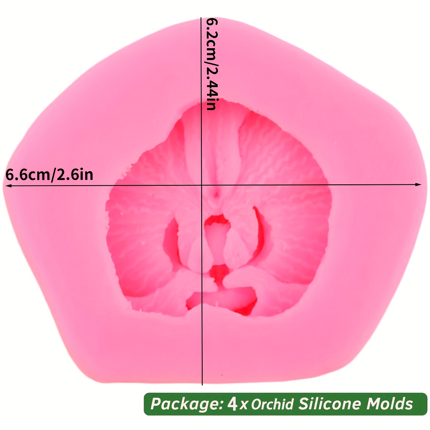 Image of 4pcs Orchid Candle Silicone Mold Set - Molds For Aromatherapy Candles, Plaster Crafts And Home Decoration | Handmade Flower Decor, Christmas Gifts And Creative Craft Projects