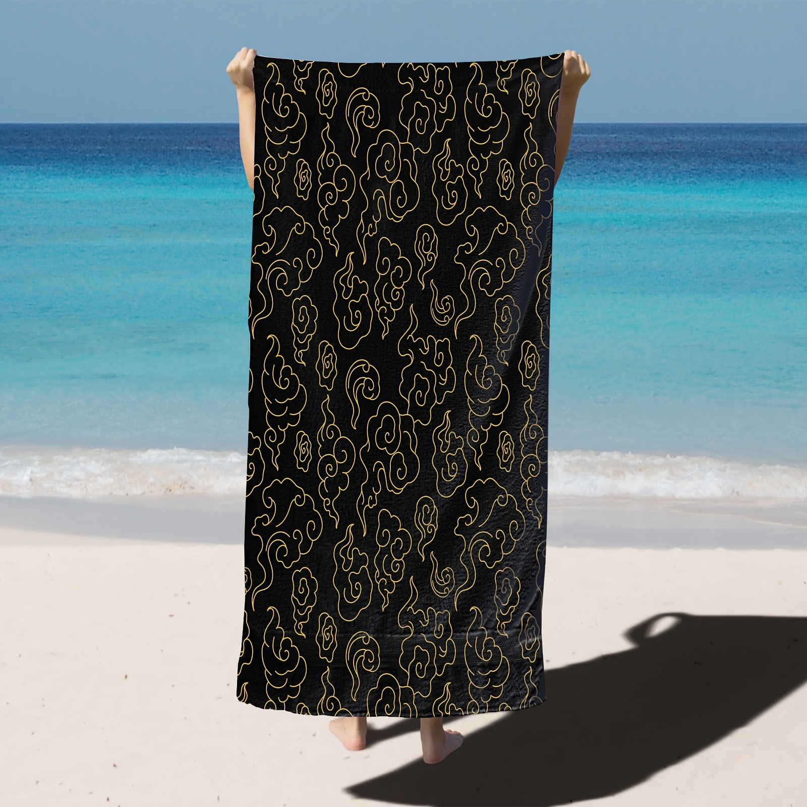 Asciugamano Da Spiaggia Telo Mare in Microfibra Grande Asciugamano Da  Spiaggia D