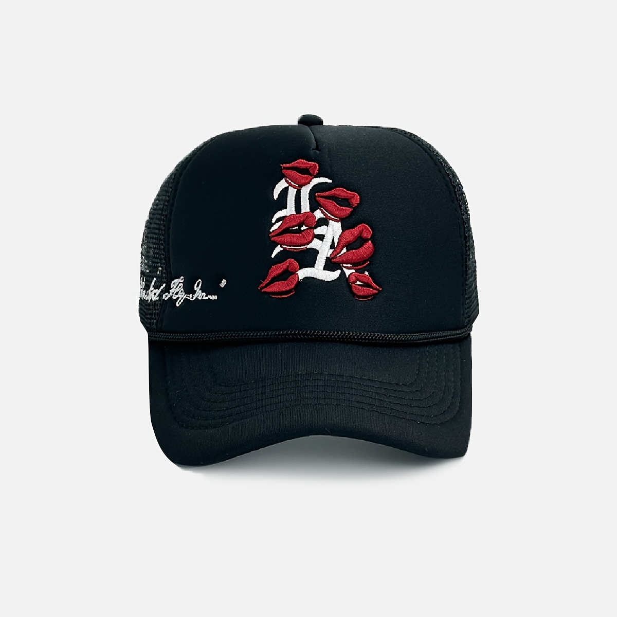 women's embroidery snapback baseball cap black red Temu Mauritius