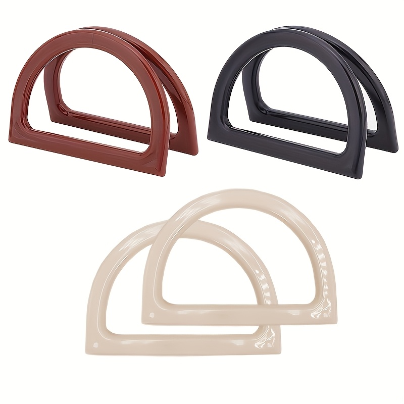 TEMU 6 piezas, para bolso de madera sintética de D, Adiciones esenciales para manualidades, , Piezas de repuesto para bolso, Fáciles de instalar y