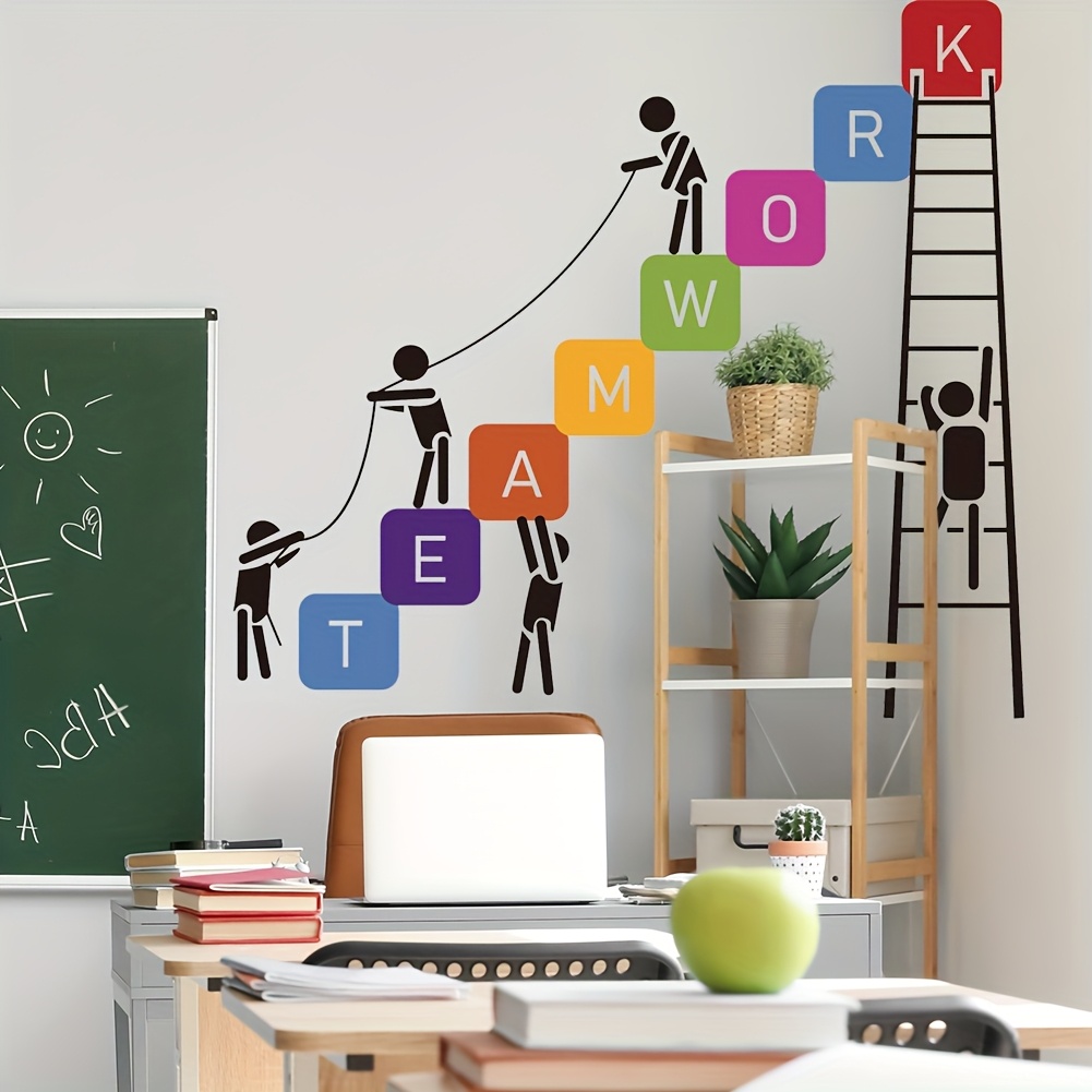 To Complete Work Theme Decoration Wall Stickers, Company Office, Conference Room, Cultural Wall Decoration Wall Stickers