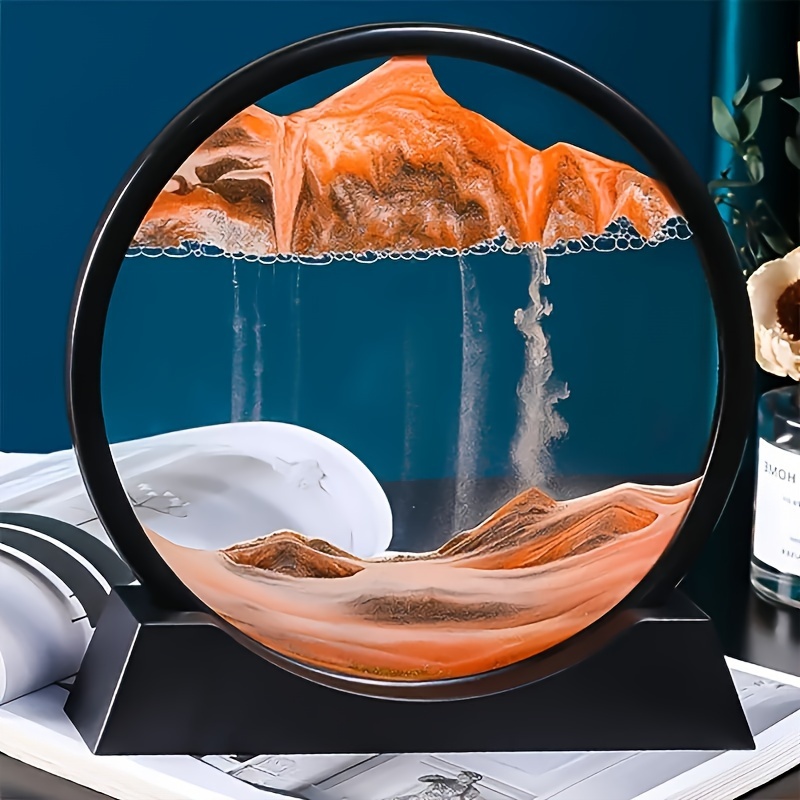 

Peinture sur mouvant rapide en verre - Design de sablier 3D dynamique, artisanat décoratif créatif, cadre de artisanal, cadeau unique pour tous les âges