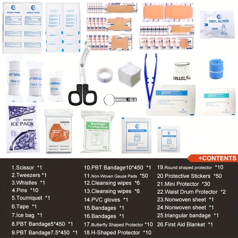 200 första hjälpen kit refills nödmedicinska - Temu Sweden