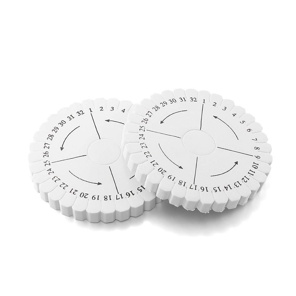 2pcs Beading Loom Cord Disc Set Round Knitting Cord Disc Square Braiding Disks For Handmade Beading Gifts Jewelry Tools Supplies