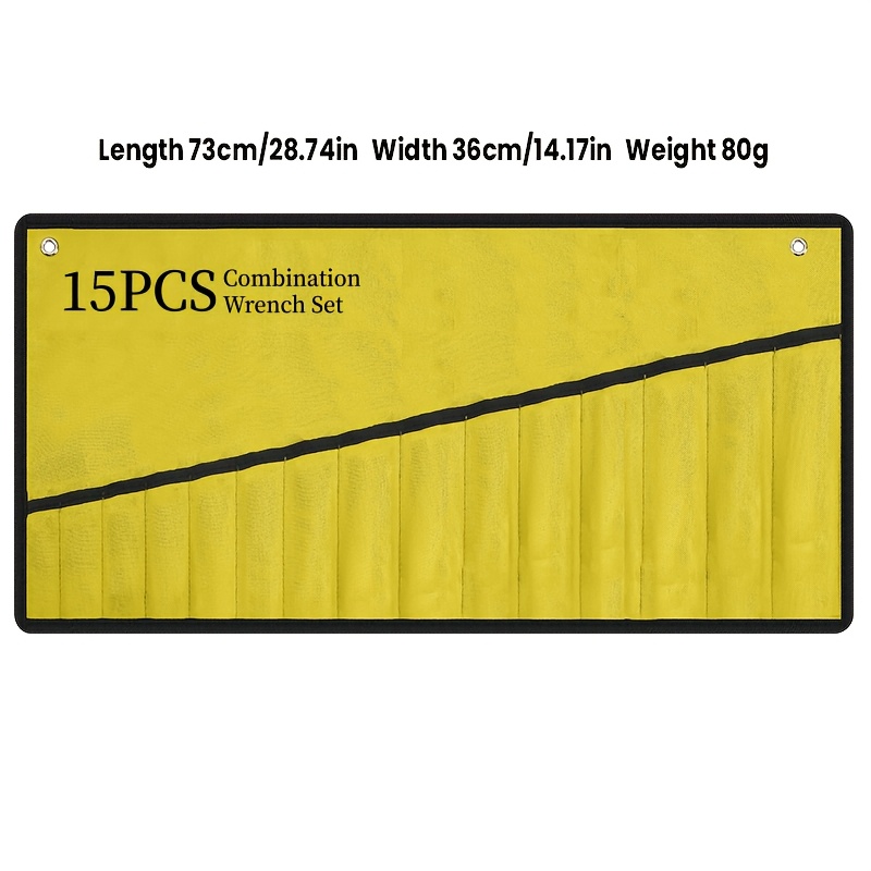 TEMU Sac de rangement à outils indispensable - Peut contenir 15 outils, en matériau durable, idéal pour le rangement des outils au garage et au