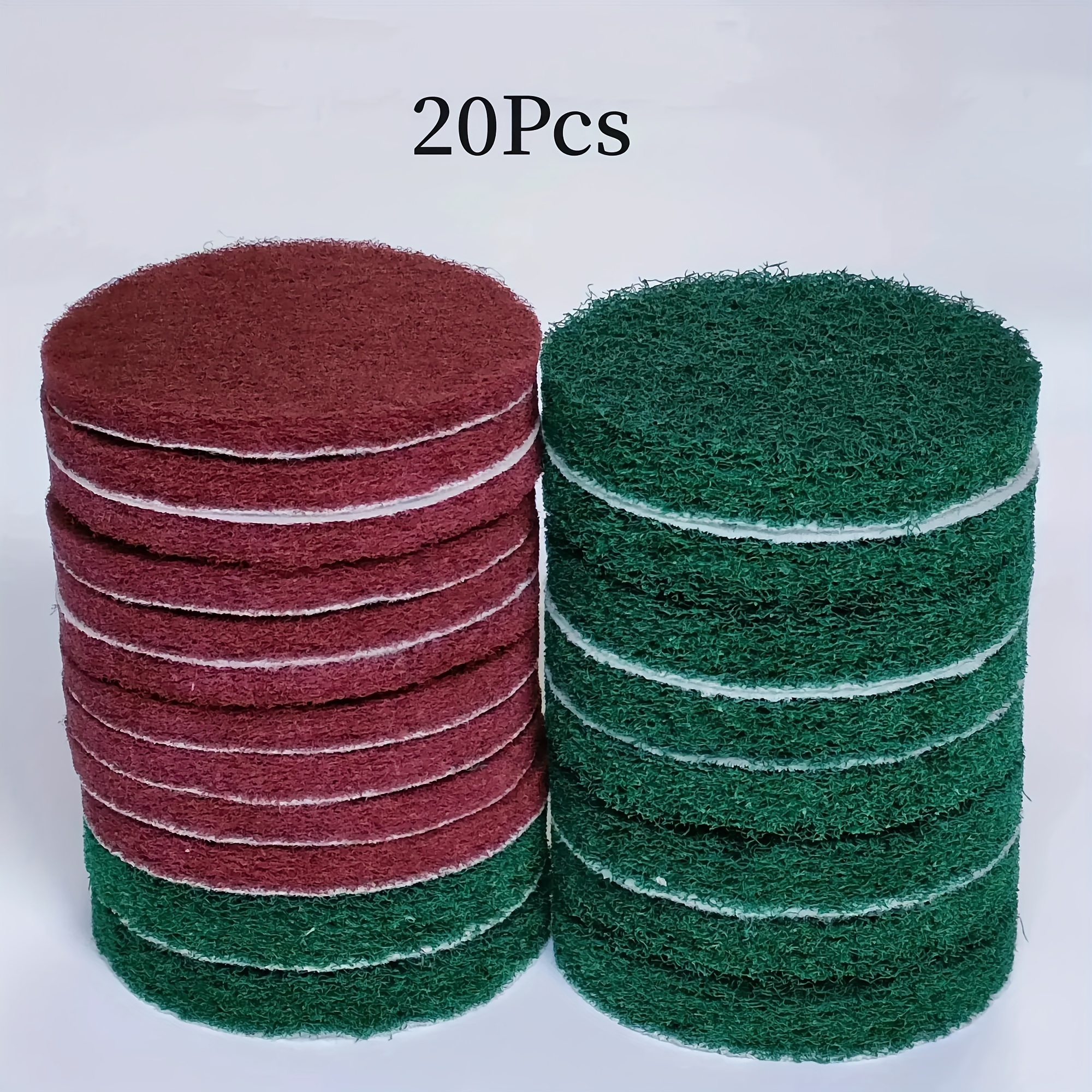 

20pcs Of 5-inch Scouring Pads For Home Cleaning, 10pcs Of