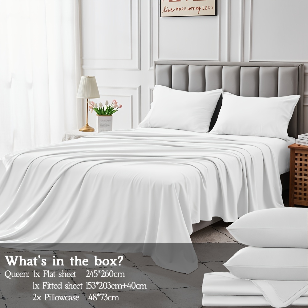 TEMU This Is Bed Sheet Set Made From 2000 Cotton. Breathable, Free From Bleach, And Odor, Ensuring A Cool And Refreshing Sleep Experience. In The To