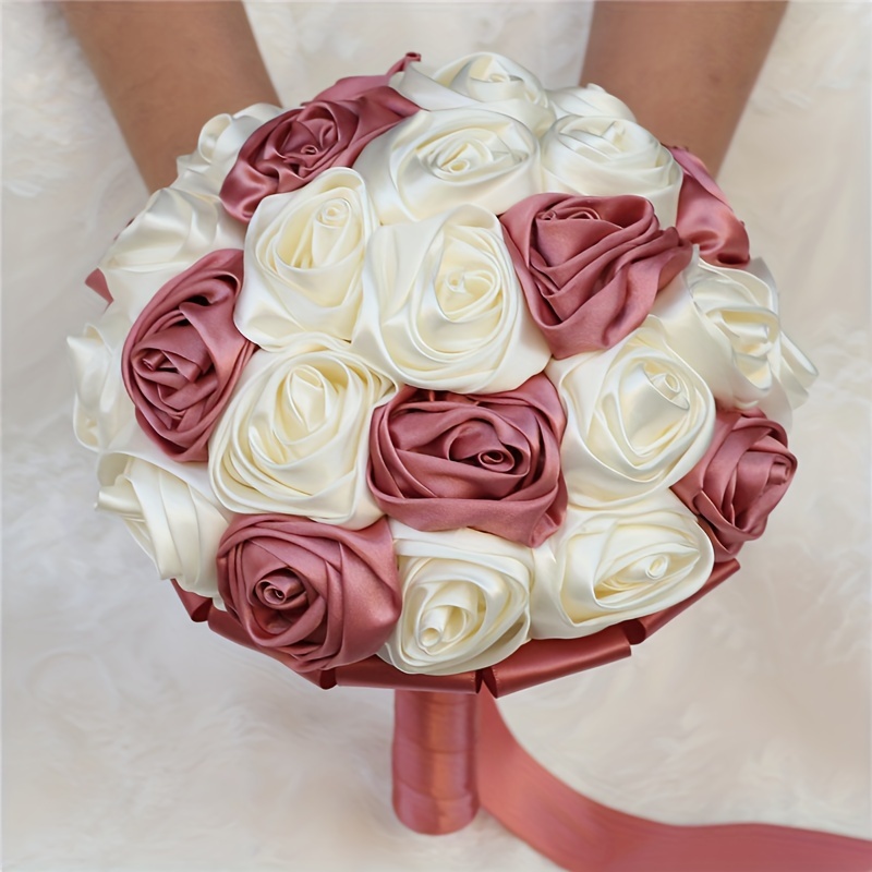Bouquet De Mariée Artificiel De Créateur - Fleurs Haut De Gamme Fait Main - Fabriqué UK