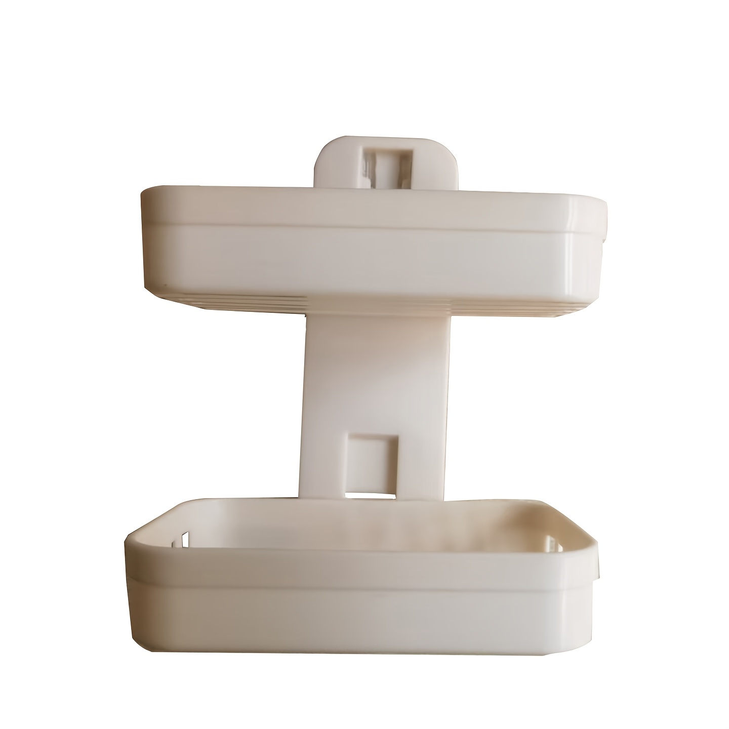 TEMU 1 porte-savon mural, porte-savon double couche, porte-éponge de vidange de boîte, support de stockage de shampooing pour accessoires de salle de