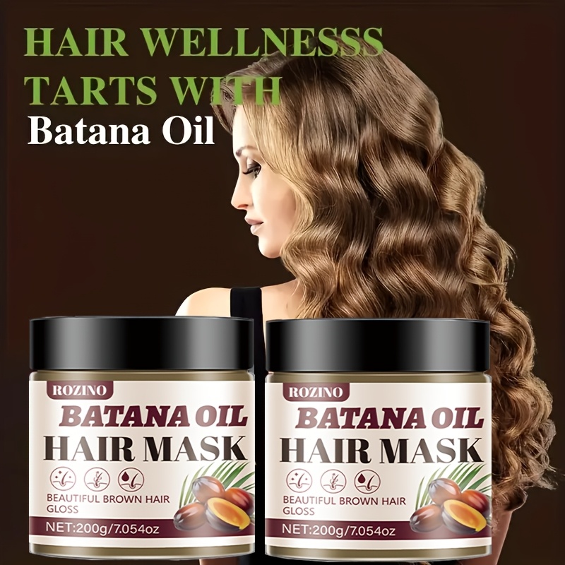TEMU 2pcs Honduras Batana Hair Oil - Moisturizing & Hydrating, For Hair - Dry & Damaged Locks For Moisturizing Scalp And Hair Care, Suitable For All