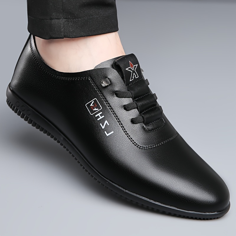 mens solid color walking shoes comfy non slip shoes for mens outdoor activities details 5