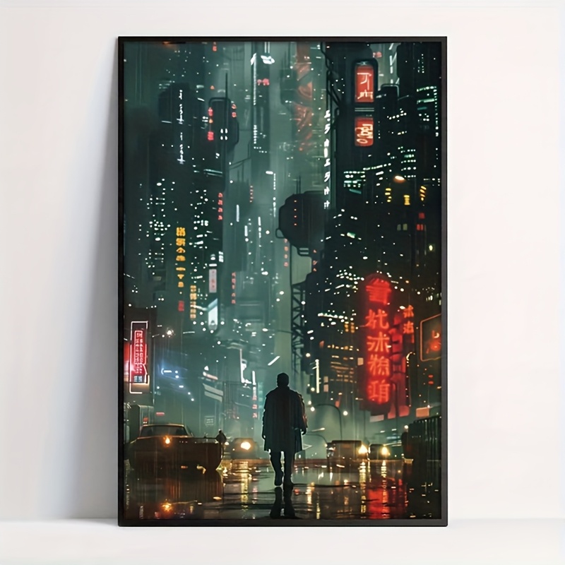 TEMU 2d Flat, 2d Flat, 1pc Frameless Artistic Canvas Print Gift Wall Decor