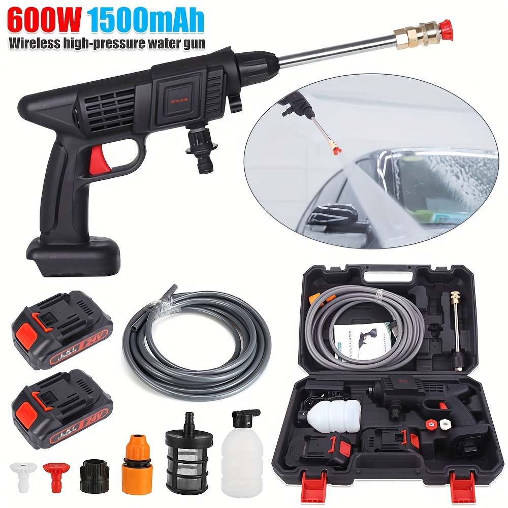 TEMU Ikaufen Cordless Pressure Washer , 1500mah Battery Powered Pressure Washer Portable, Cordless Power Washer 4000 Psi High Pressure Water ,