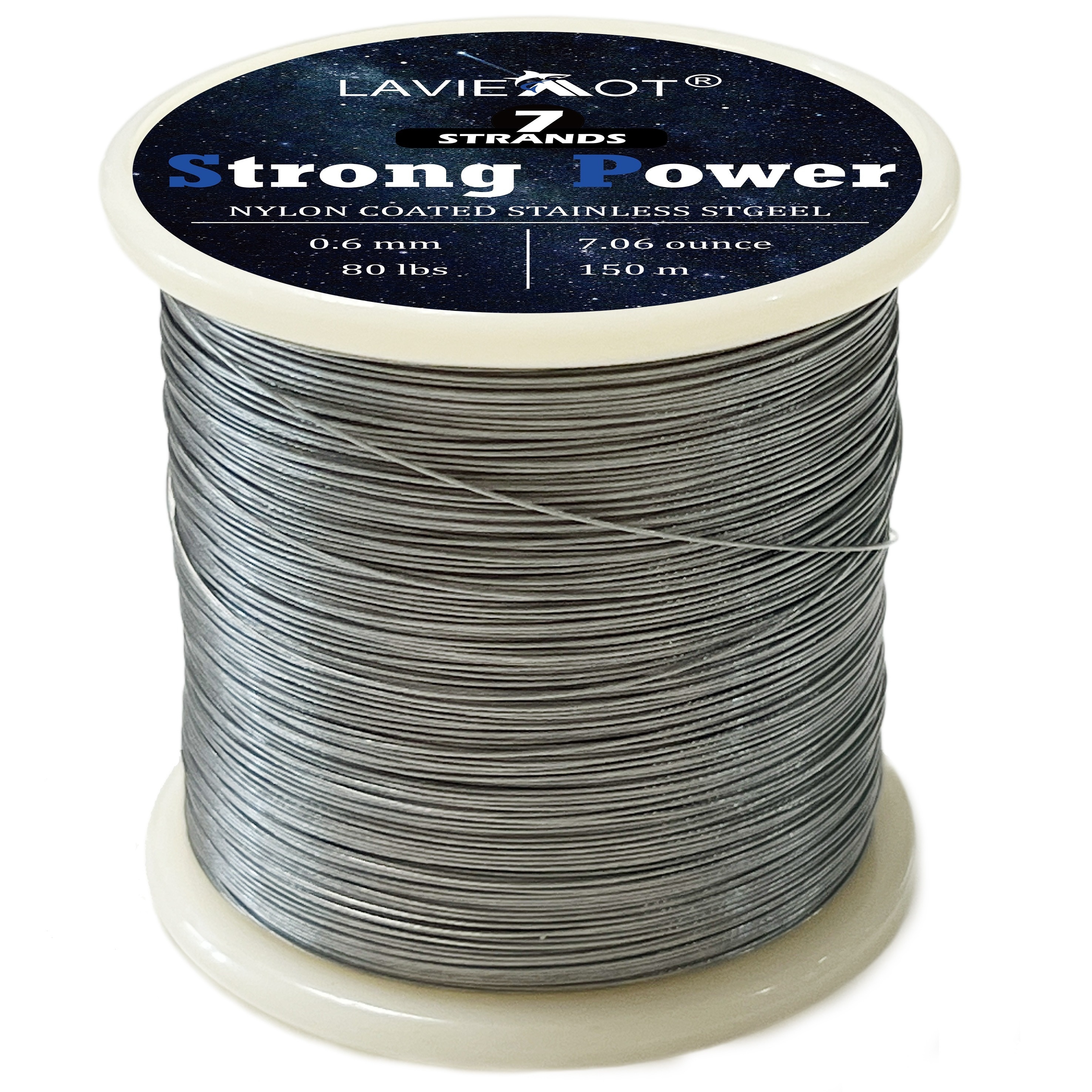 

[customer ] Laviemot Superstrong Stainless Steel Fishing Line - 7-strand Braided, Nylon Coated For Saltwater & Freshwater Angling