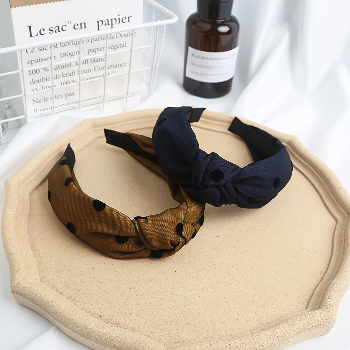vintage elegant mesh headband women wide - Temu display picture 3
