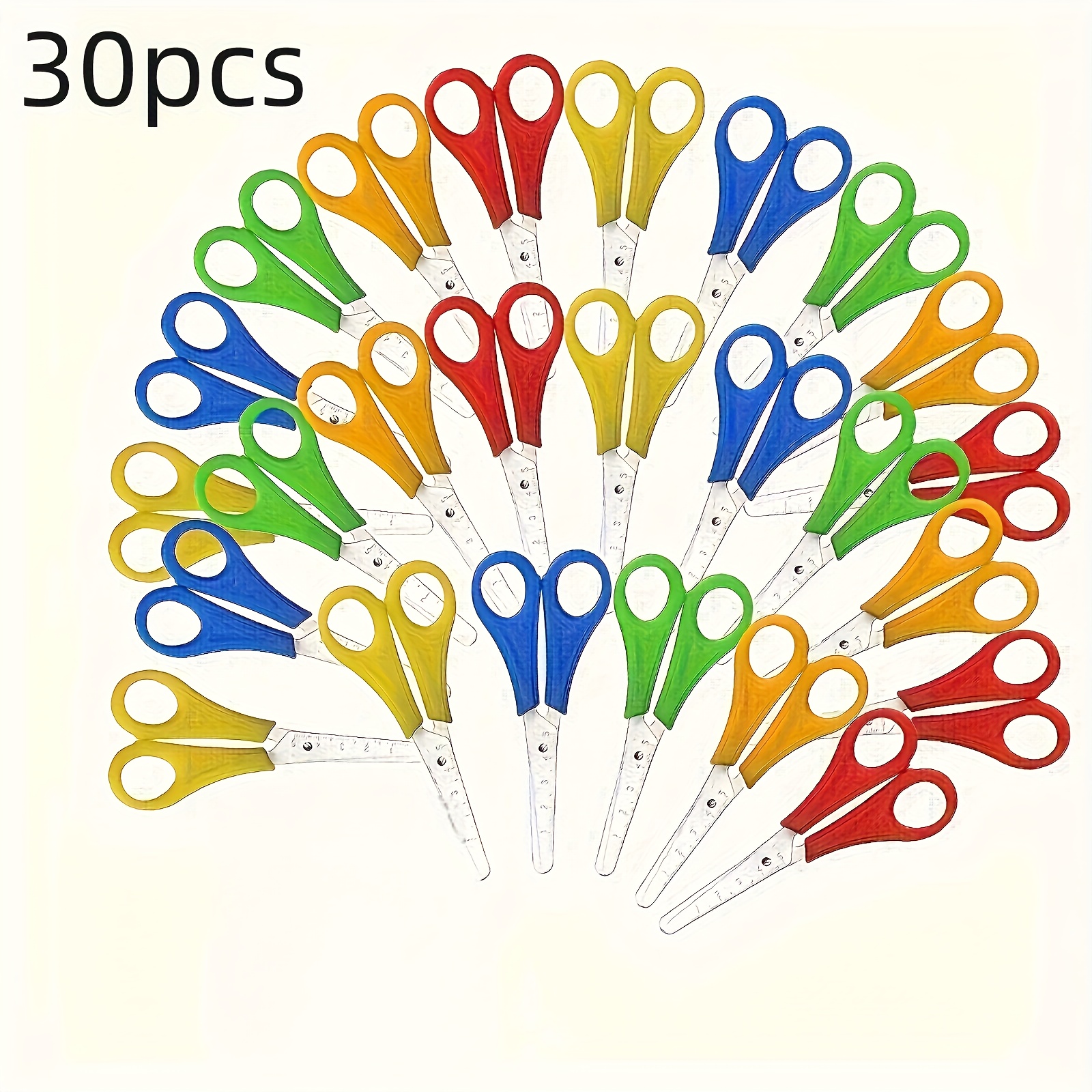 15pcs/25pcs/30pcs/40pcs Scissors, Diy Ruler Scissors, Office Scissors